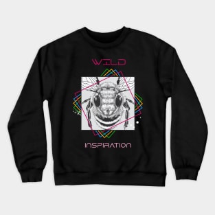 Bee Wild Nature Animal Illustration Art Drawing Crewneck Sweatshirt